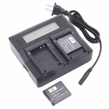 

2pcs 1800mAh 3.7V NB-8L NB8L DSTE DSLR Camera Battery LCD Dual Charger for Canon PowerShot A3200 A2200 A3100 A3000 IS A3001 IS