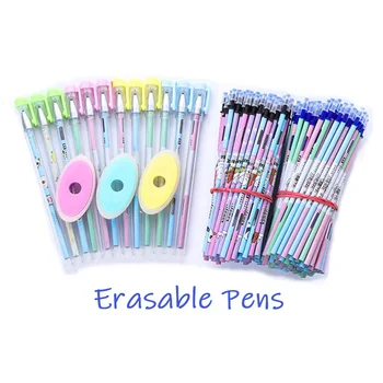 

Magic Erasable Pens Refill Set Cartoon 0.5mm Black Blue Ink Erasable Gel Pen for School Students Cute Stationery Office Supplies