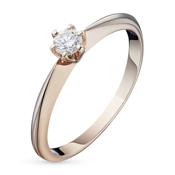 

Red gold ring with Diamond