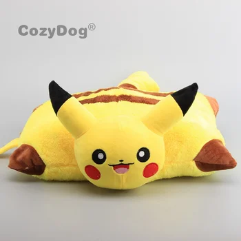 

44cm x 35cm Pikachu Pillow Big Size Anime Pikachu Plush Toys Peluche Cartoon Psyduck Bulbasaur Series Dolls Women Kids Gift