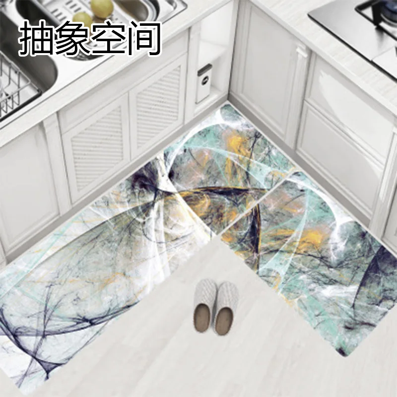 Quality Kitchen Carpets PVC Leather Floor Mats Tatami Waterproof Oil proof Kitchen Rugs Large Floor Carpets Doormats Bedroom - Цвет: 1