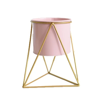 

Firm and strong European style flowerpot, iron craft, creative living room, floor to floor, indoor, metal, iron flowerpo