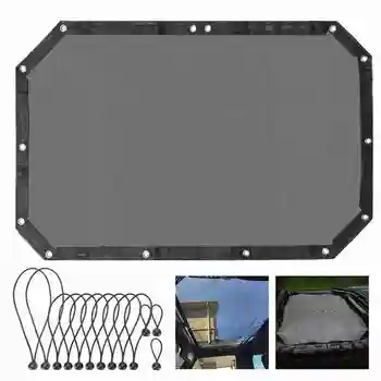 

Car Roof Sunscreen For Jeep Wrangler 2007-2017 Automobile Roof Heat Insulation Sun Shade Mesh Polyester Car Styling Sun Visor