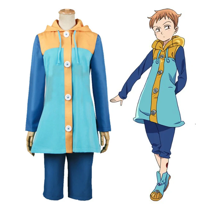 Anime-Comic-The-Seven-Deadly-Sins-Cosplay-Costumes-King-Cosplay-Costume-Cartoon-Coat-Cloth-Uniform-Halloween