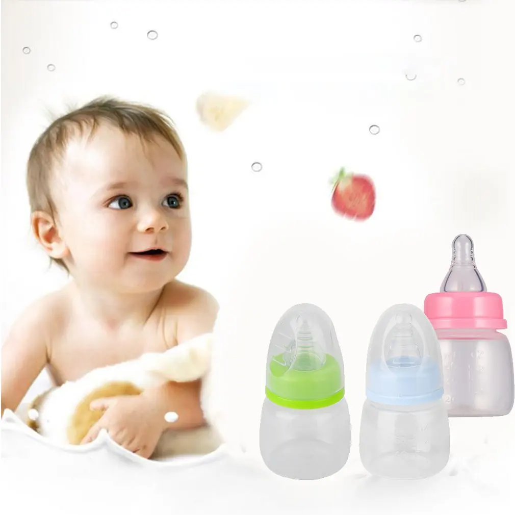 Новинка, бутылочка для кормления младенцев 0-18 месяцев, 60 мл, полипропиленовая бутылочка для кормления соком и молоком, мини жесткость, детские бутылочки и соски
