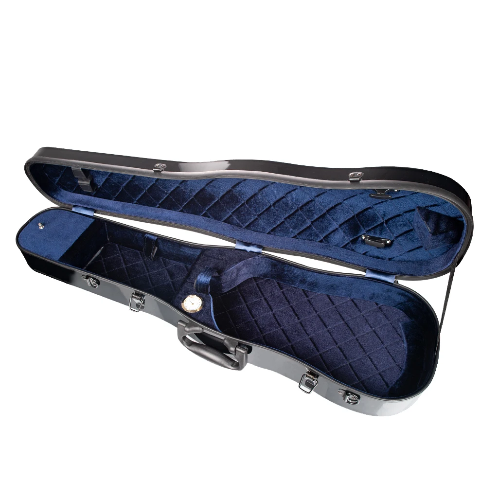 

4/4 Full Size Violin Hard Case Basic Professional Triangular Shape Backpack, Super Light Suspension with Hygrometer