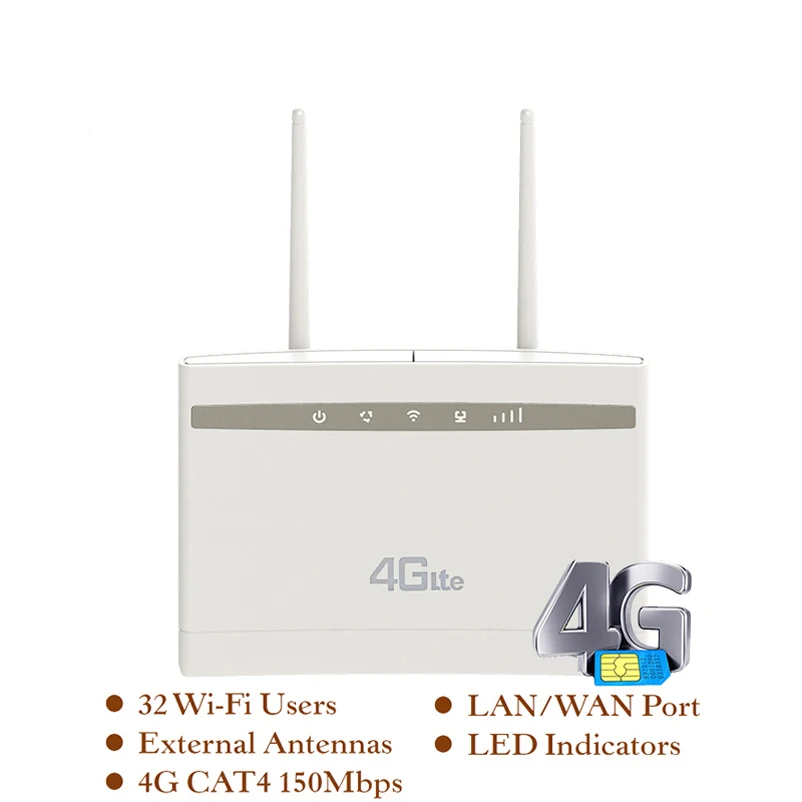  YIZLOAO 4G Router/CPE Wifi Repeater/Modem Broadband With SIM Solt Wi fi Router Gateway PK Huawei B5