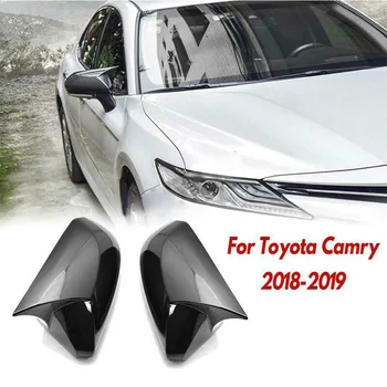 

A Pair Of Gloss Black Rearview Mirror Covers Side Mirror Cap Trim Cover For Toyota Camry 2018-2019