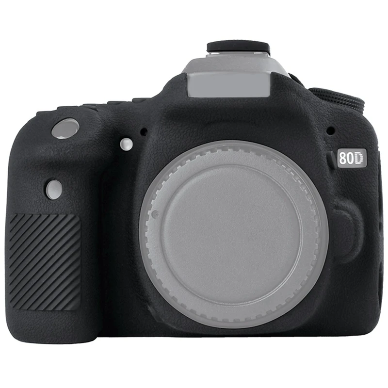 Силиконовый резиновый чехол для камеры Canon Eos 80D съемный противоударный защитный резиновый чехол с защитой от царапин