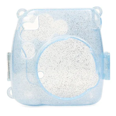 Новинка PU Фотоаппарат моментальной печати сумка чехол с ремешком для Fujifilm Instax Mini 8/9/8+ Фламинго fotografia сумка кожа Камера сумка - Цвет: Blue