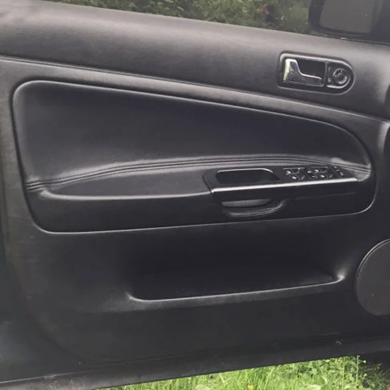 4 шт. кожаные накладки на дверные подлокотники из микрофибры для VW Passat B5 1998 1999 2000