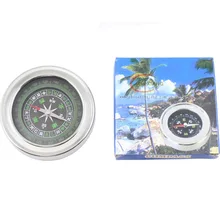 75 мм Круг алюминиевого сплава Настольный компас металлический портативный карманный компас 3028
