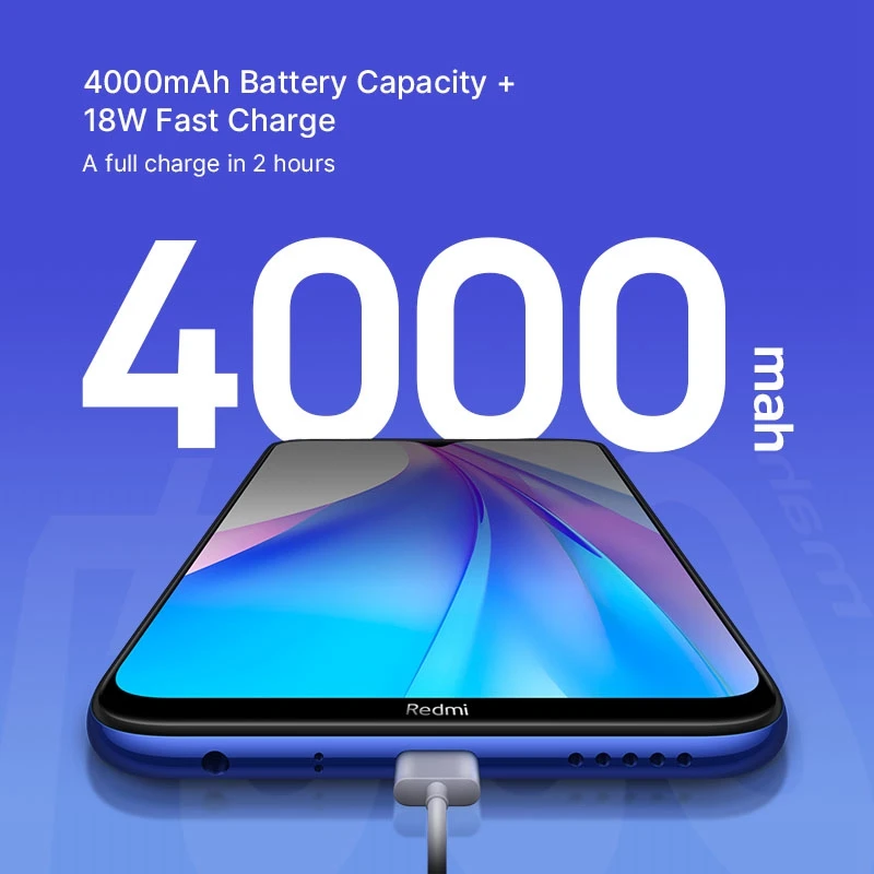 Смартфон Xiaomi Redmi Note 8T с глобальной версией, 4 ГБ, 64 ГБ, 6,3, NFC Snapdragon 665, камера 48 МП, 18 Вт, быстрая зарядка, 4000 мАч, мобильный телефон