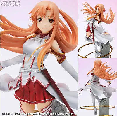 Японское аниме KOTOBUKIYA ASUNA Aincrad 21 см 1/8 окрашенная фигурка из ПВХ меч искусство