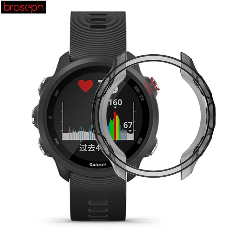 Мягкий ТПУ защитный чехол для часов Garmin Forerunner 245, полупрозрачный защитный чехол для часов, аксессуары для умных часов