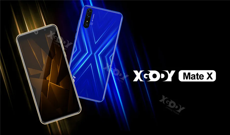 XGODY MateX 3g Смартфон Android 9,0 " 18:9 HD мобильный телефон 2 Гб ОЗУ 16 Гб ПЗУ 2800 мАч две sim-карты МП камера gps Wi-Fi Мобильный телефон