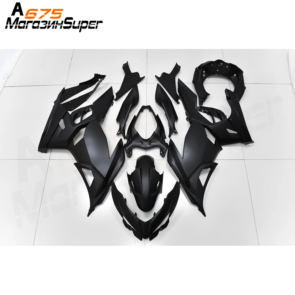 Ne'wFor Kawasaki NINJA400 ниндзя 400 кузовов Aftermarket мотоцикл обтекатель(литья под давлением - Цвет: Matte black