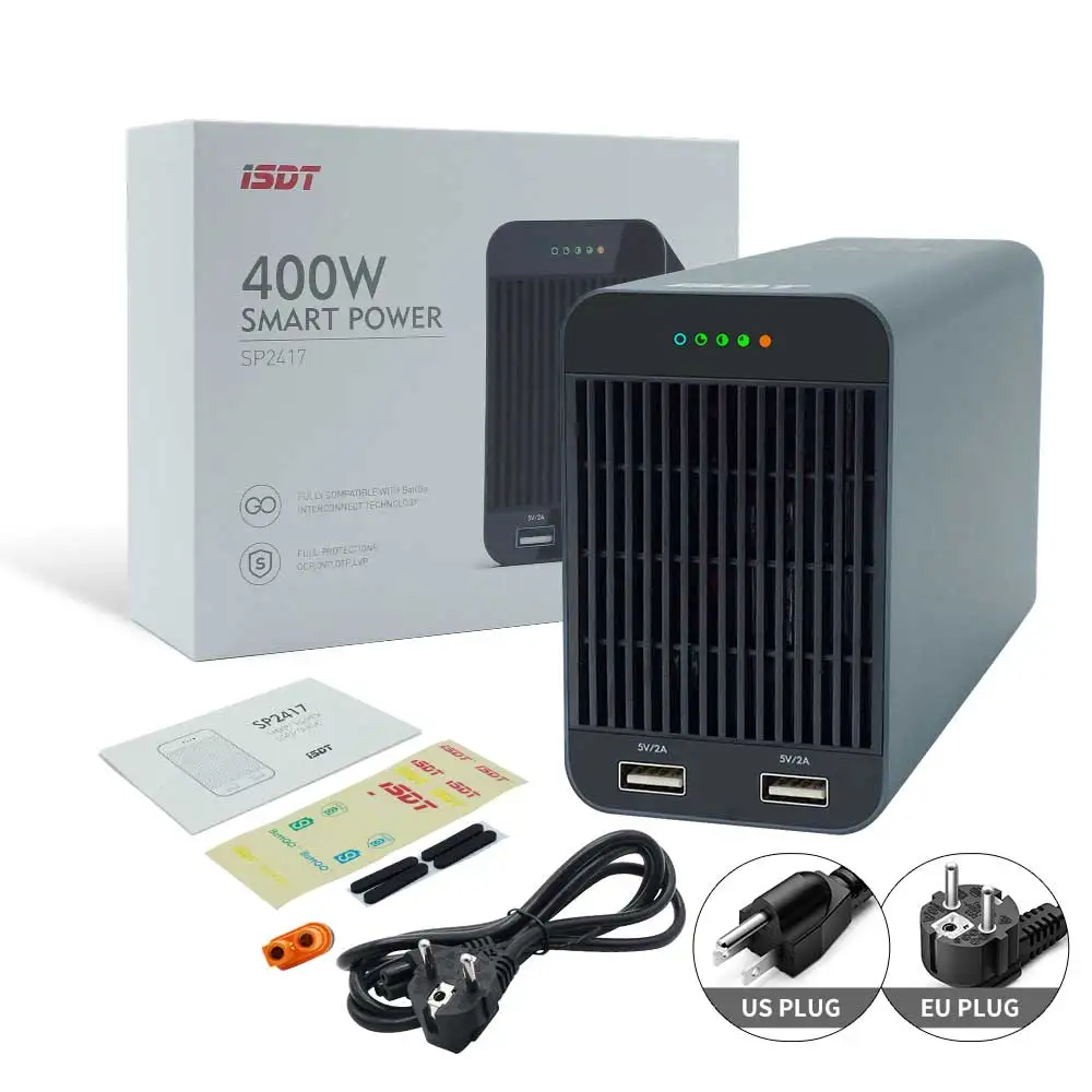 ISDT SP2417 400W 24V 17A умная мощность управления w/светодиодный usb зарядка для RC моделей Rc
