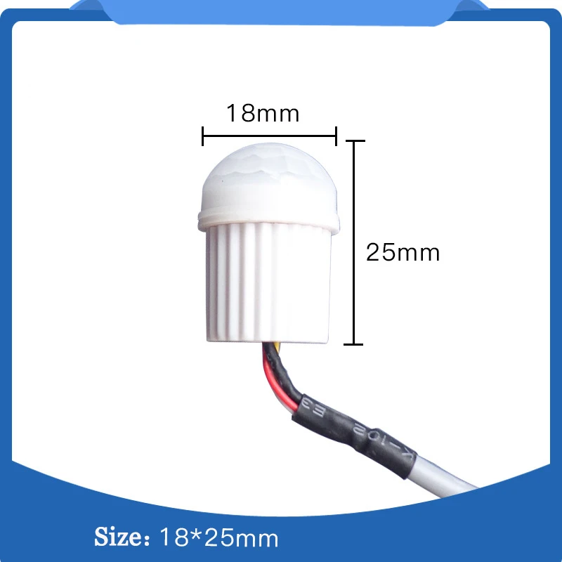 DC12v AC220V IR Infrared Module Body Sensor Intelligent Light Lamp Motion Sensing Switch Adjustable Movement Sensing PIR Switch (1)