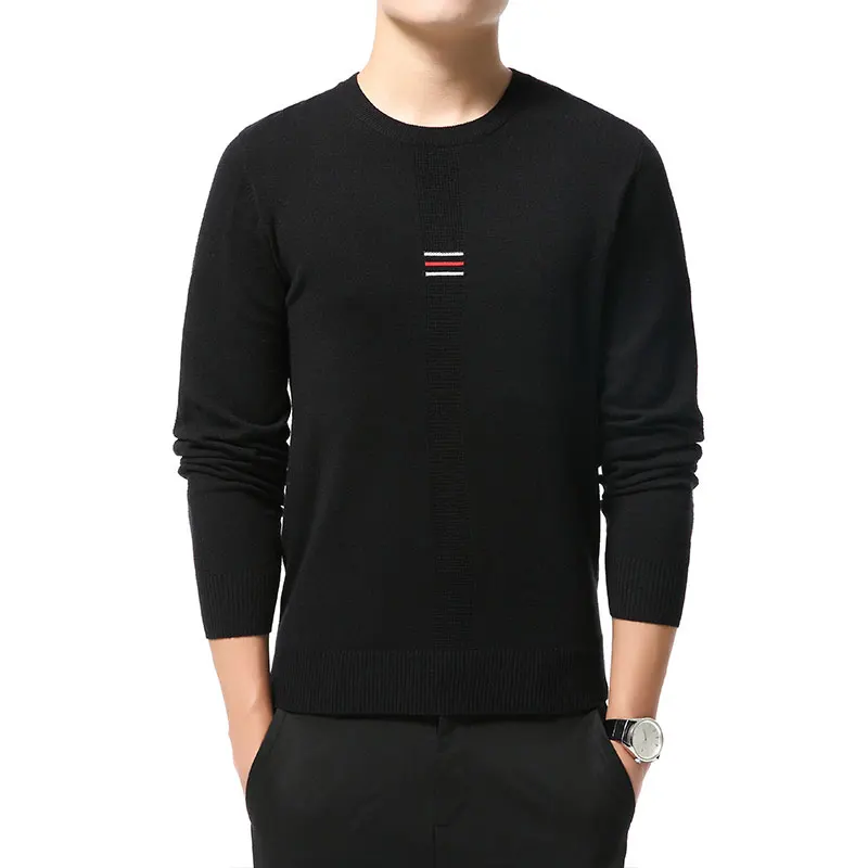 

2020 Autum New Fashion Brand Knit Pullover Woolen Winter Oversized Crew Neck Sweater Men Striped Casual Jumper Mens Clothing