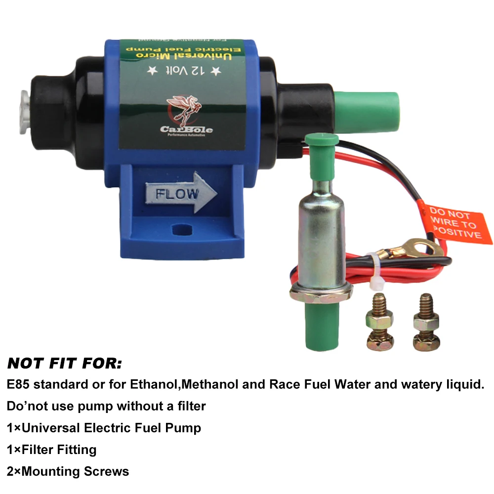Carbole 12 В Электрический топливоперекачивающий насос низкого давления подходит для дизельного голубого универсального дизайна провод Простая установка 5/16 дюймов насос