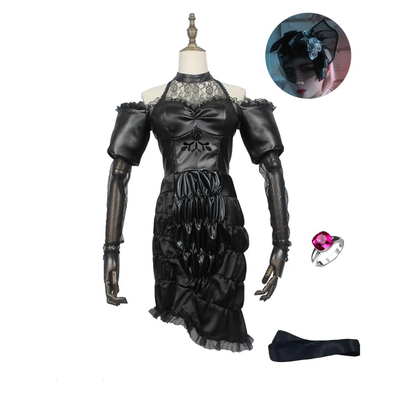 

Anime! Identity V Cosplay Vera Nair Deadly Gentleness New Skin Black Noble Dress Sexy Cosplay Costume For Women Halloween 11