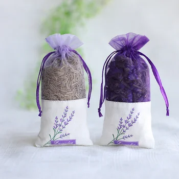 

12pcs Drawstring Bundle Sachet Mesh Bag Empty Herb Storage Pouch Random Pattern