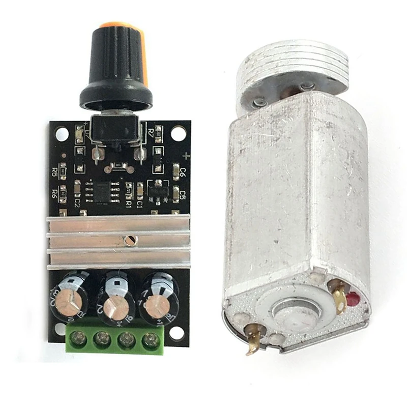 DC 1 5-6V 22400RPM припой Мини Вибрация с 6V 12V 24V 28VDC 3A 80W ШИМ регулятор скорости двигателя |