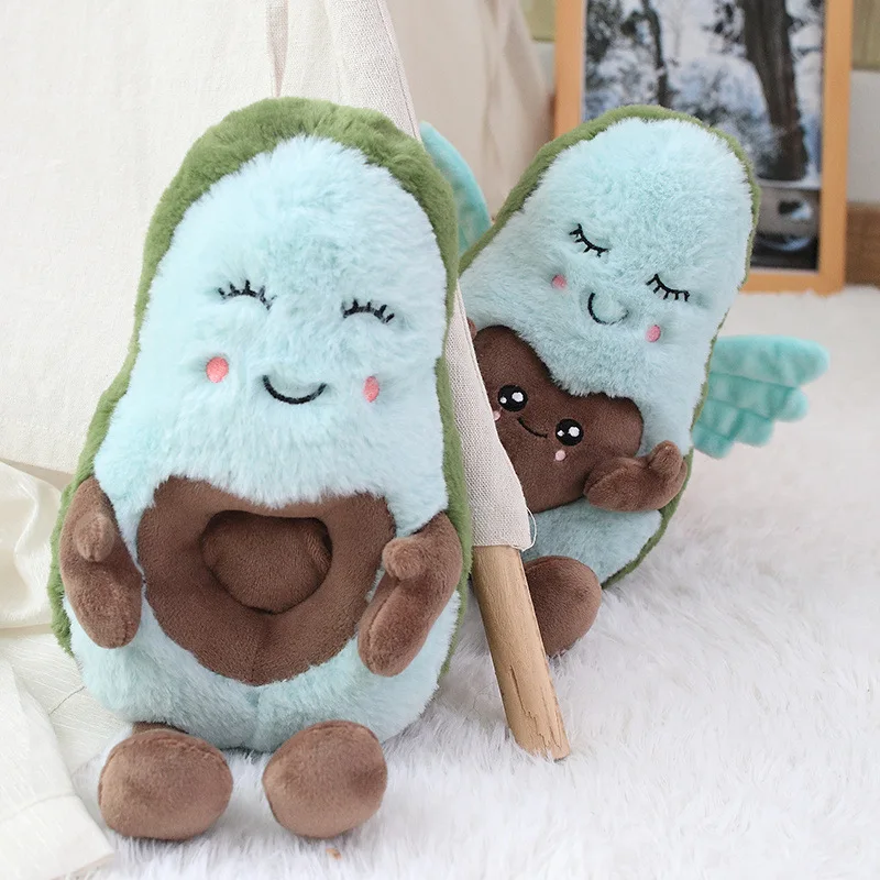 Kawaii avocado plush doll Japanese ins cute fruit vegetable pillow cushion plush toy children gift SMOBABY 1