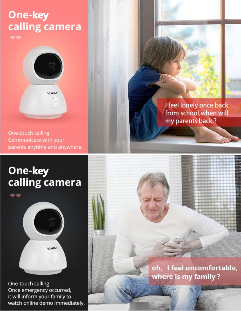 1080P IP Camera WiFi Wireless Mini Smart Home Security CCTV Camera Two-way Audio Night Vision Baby Monitor APP TUYA