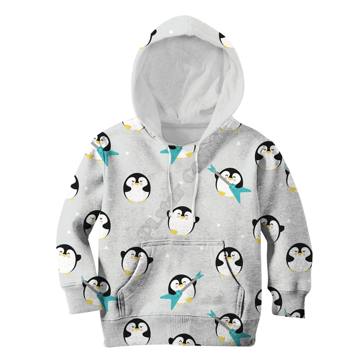 

Chubby Penguin Playing Music 3D Printed Hoodies Kids Pullover Sweatshirt Tracksuit Jacket T Shirts Boy Girl Cosplay Costumes