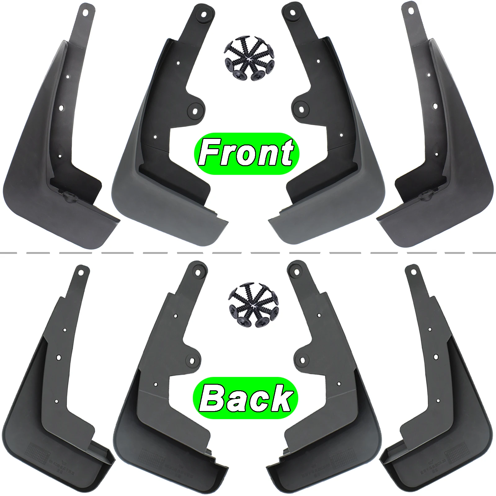 4Pcs/Set Splash Guards For Mazda CX30 CX-30 2021 2020 Mud flaps Mudflaps Fender Mudguards Front Rear Car Accessories Parts Wheel