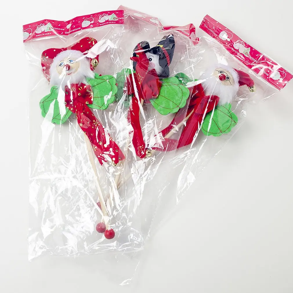 Christmas Decorations Non-woven Rocking Bells Christmas Toys Wooden Christmas Toys Children's Gifts
