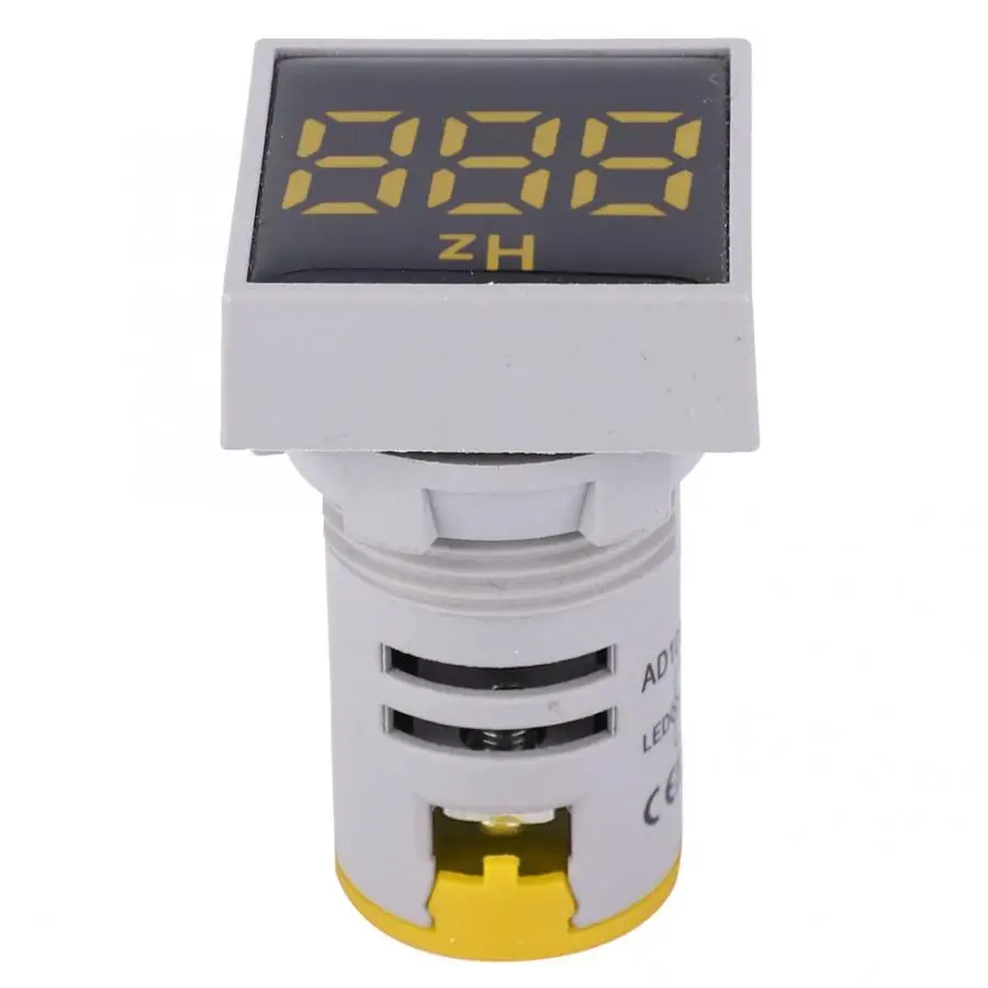 

Digital Frequency Meter Square Digital Display LED Indication Light AC100~380V 20~75Hz Frequency Measuring Device