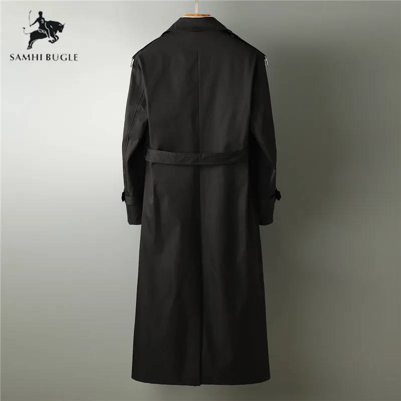 Оригинальный тренчкот с высоким разрезом 6XL 7XL 8XL 9XL ветровка длинная Классическая