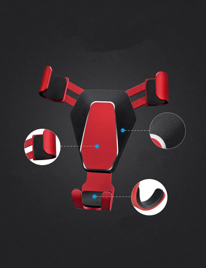 Подставка для смартфонов voiture кронштейн Металлический регулируемый держатель телефона автомобильный гравитационный привод porte телефон voiture поддержка
