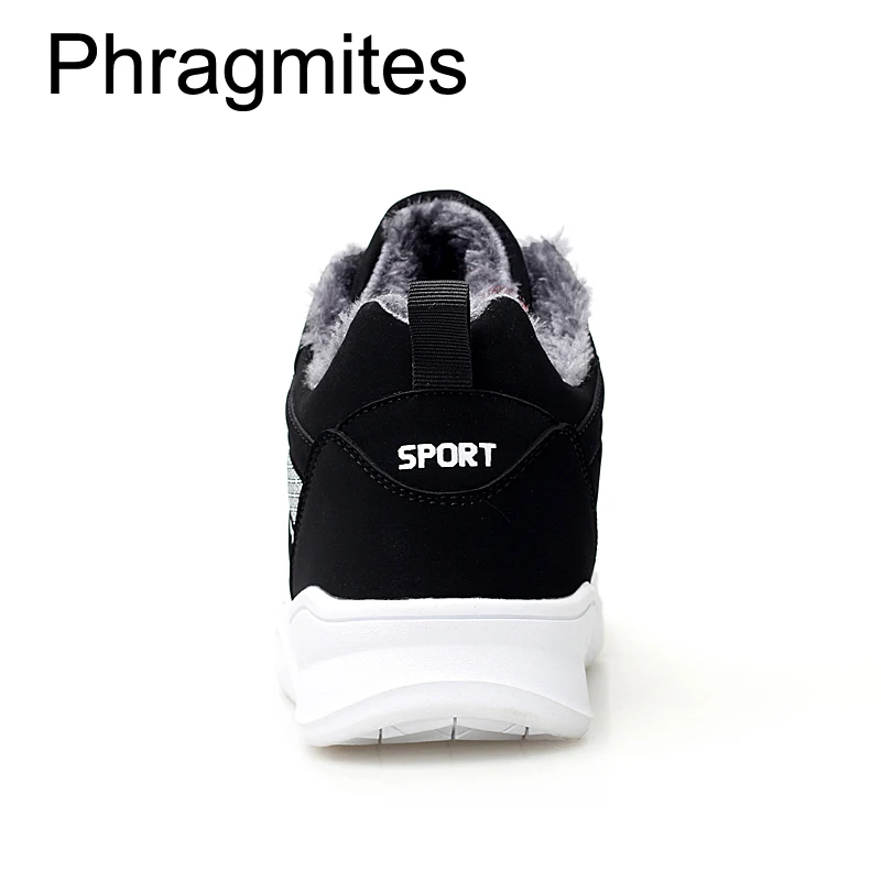 Phragmites/женские ботинки на платформе; большие размеры; зимние шерстяные кроссовки; ; зимние ботинки; Теплая мужская обувь; Botas Mujer