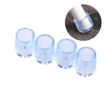 

4Pcs Silicone Floor Protectors Chair Leg Caps Feet Pads Furniture Table Covers Socks Floor Protectors Round Bottom Non-Slip Cups