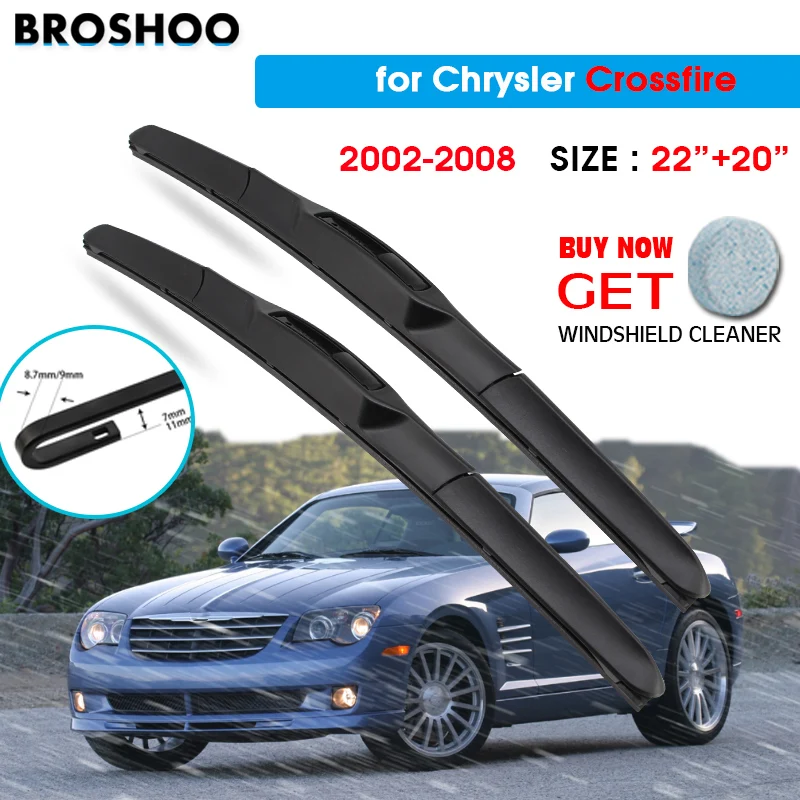 Car Wiper Blade For Chrysler Crossfire 22"+20" 20022008 Auto