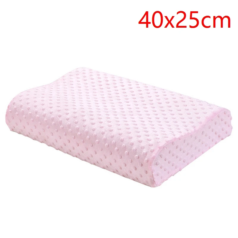 pink 40x25cm Постельные принадлежности из пены с эффектом памяти подушка для защиты шеи медленный отскок пены памяти подушка в форме бабочки здоровье шейки шеи размер 50*30 см - Цвет: pink 40x25cm