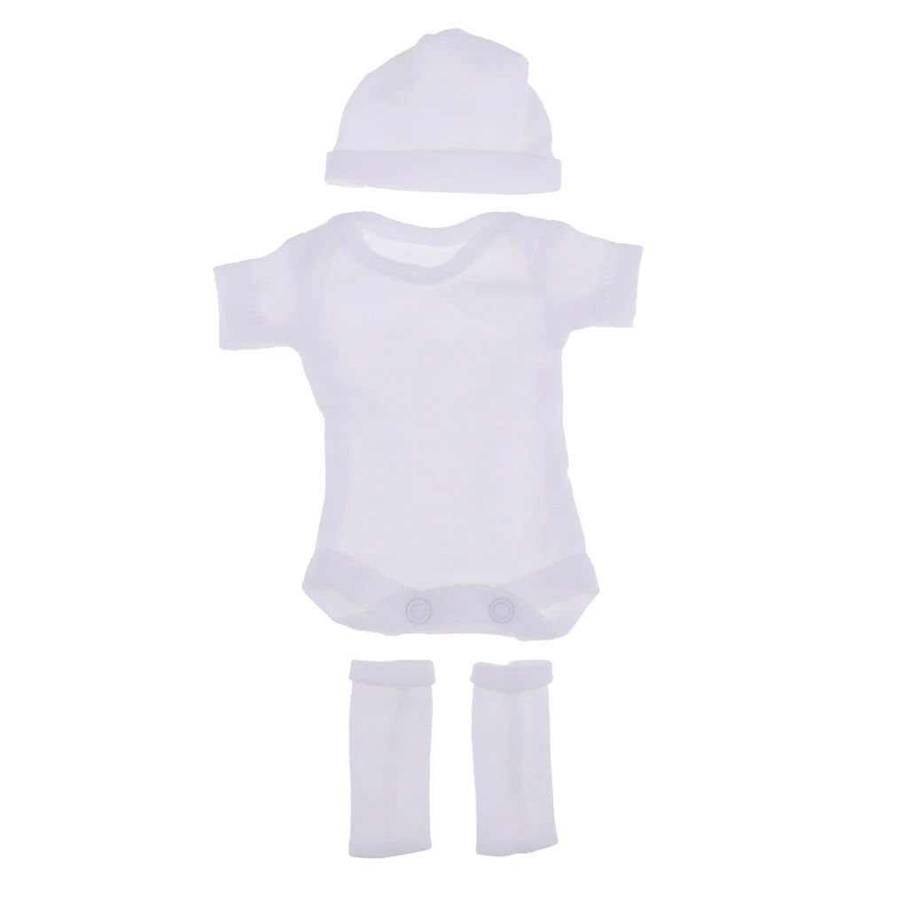 Adorable Short Sleeve Rompers With Accessories For 26-28cm Baby Dolls DIY Dress-up