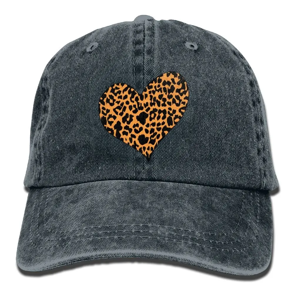 TSDFCCheetah Heart джинсовая кепка регулируемая Женская Бейсболка
