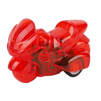 

4PCS Children'S Mini Pull Back Motorcycle Toy Plastic Small Toy Children'S Motorcycle Toy Pull Back Wheel