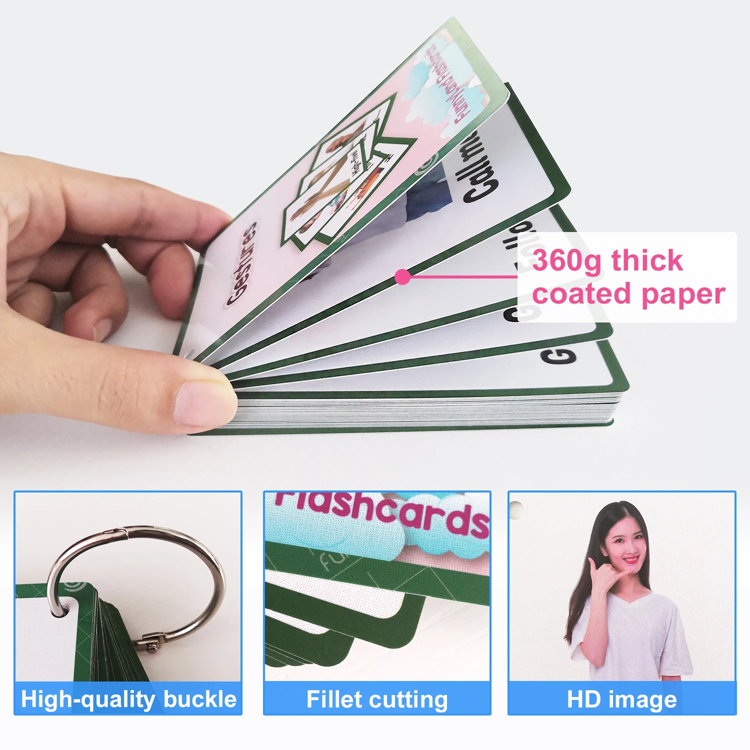 Монтессори игрушки Детские Обучающие английские карманные карточки для детей