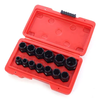 

Factory Direct New High Hardness 13 Pc Damaged Nut Bolt Extractor Incomplete Nut Removal Tool
