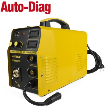 

MIG Welder AUTOOL EWM528 IGBT Portable Inverter Welding Machine Car Repair Metal Welding 160A US EU Plug 110V 220V