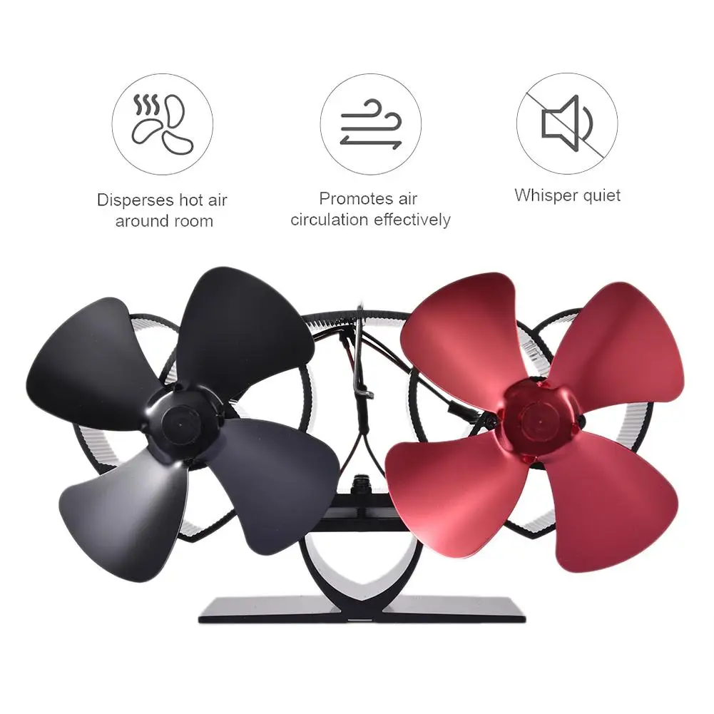 Вентилятор для печи с 8 лезвиями работающий от тепловой энергии komin Log Wood Burner/FirPowere