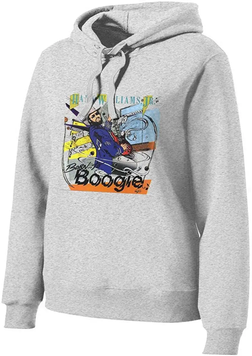 Хэнк Вильямс Jr Born Boogie женские толстовки с капюшоном и длинными рукавами для