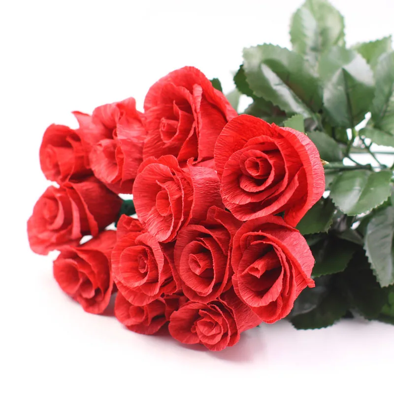 Origami Crepe Paper DIY Craft Wrinkled Paper Roll for Wedding Party Decoration Flower Wrapping Gifts Packing Material