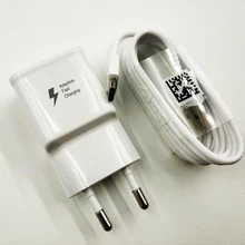 Адаптер для быстрой зарядки samsung S10 S8 S9 Plus, 9 В, 1,2 А, быстрая зарядка, м, кабель type-C для samsung A7 A9 A50 A70